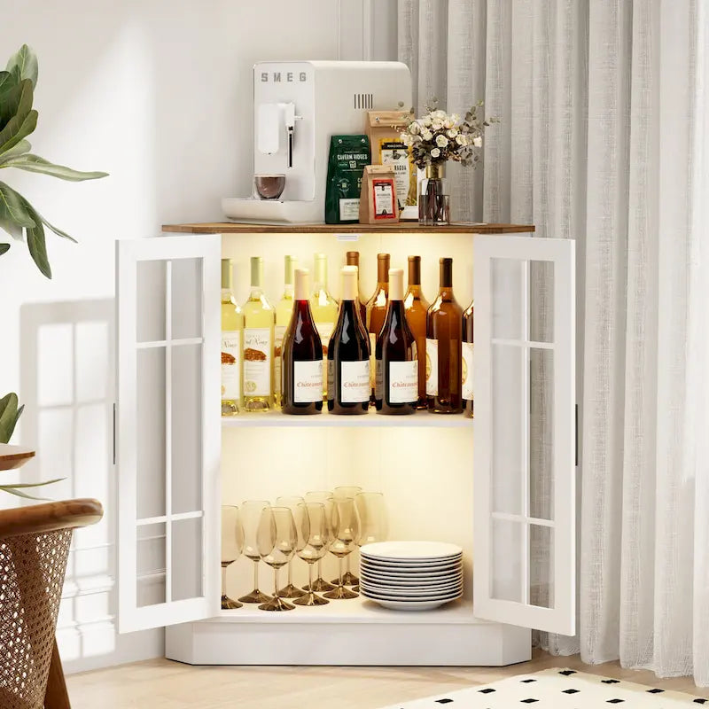 Meuble d'angle de rangement large de 20 po - S/O