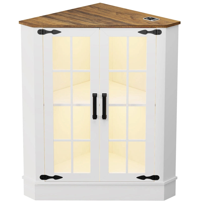 Meuble d'angle de rangement large de 20 po - S/O