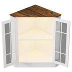 Meuble d'angle de rangement large de 20 po - S/O