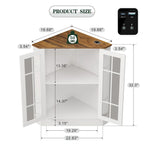 Meuble d'angle de rangement large de 20 po - S/O