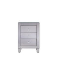   Contempo Clear Mirror 3 Drawer Cabinet