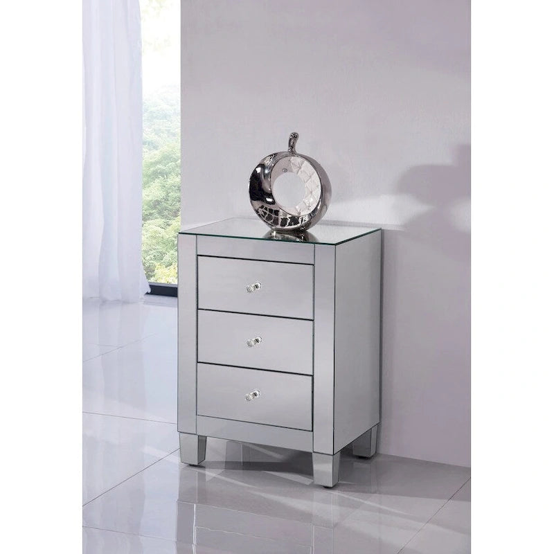 Meuble à 3 tiroirs Contempo Clear Mirror