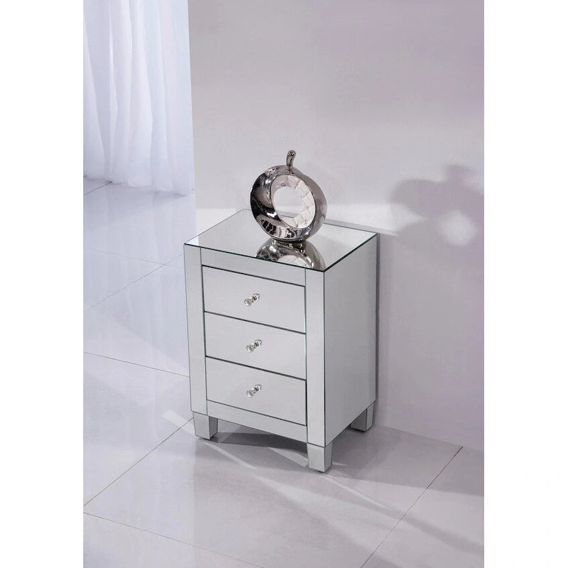 Meuble à 3 tiroirs Contempo Clear Mirror