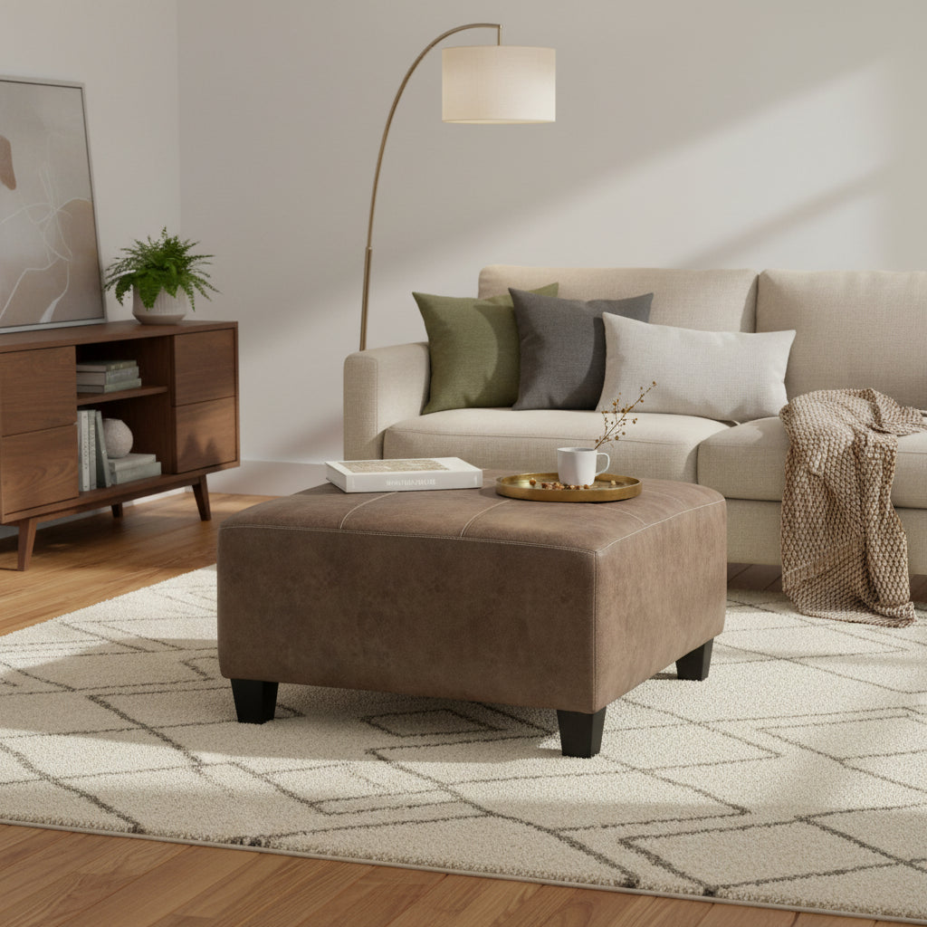Signature Design by   Navi Fossil Oversized Accent Ottoman