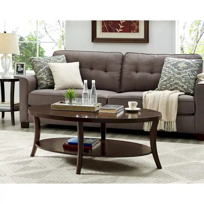 Lot de 3 tables basses avec étagère