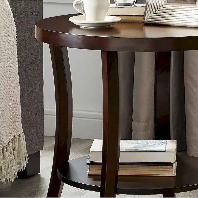 Lot de 3 tables basses avec étagère