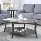 Lot de 3 tables basses avec étagère